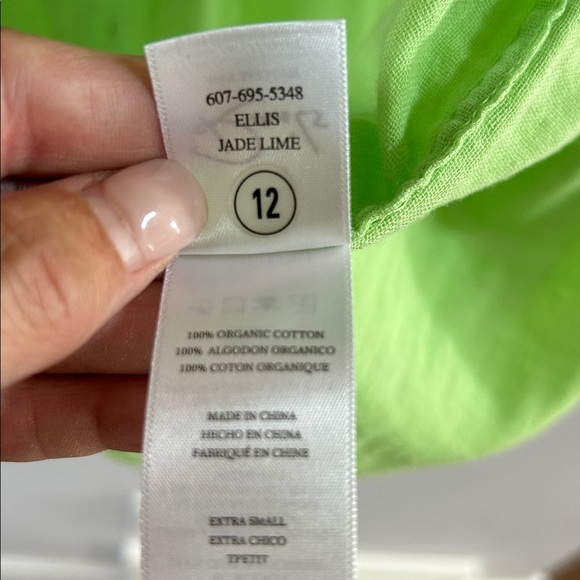 Rails Ellis Gauzy cotton Button Up Shirt in Jade Lime - Picture 8 of 10